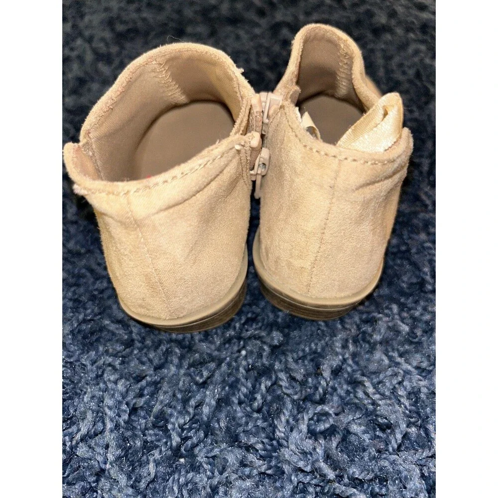 Toddler Girls Ankle Boots Beige Size 6 Old Navy Brand